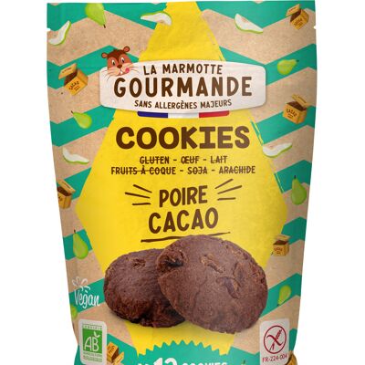 Cocoa pear cookies