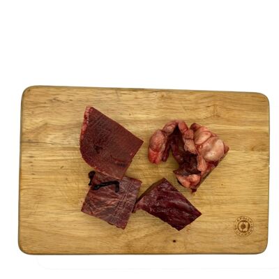 Beef Heart Chunks - Raw Dog Food - 1kg