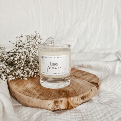 Fresh linen - Small candle
