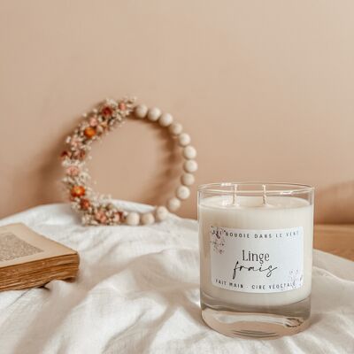 Fresh linen - Large candle