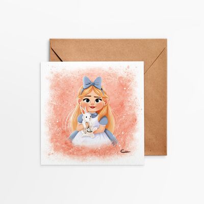 Carta Quadrata Alice e il Bianconiglio 50