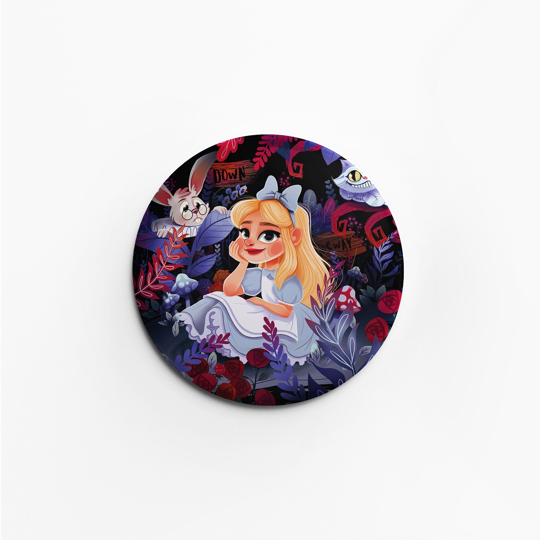Badge Mat Alice au Pays des Merveilles 200