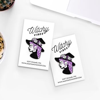 Lot de 6 Pin's Witchy Vibes : Violet 25 2