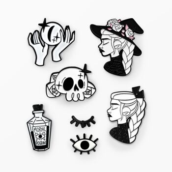 Lot de 6 Pin's Witchy Vibes 25 1