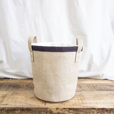 SET 3 - CRAFT BASKET IN JUTE AND COTTON