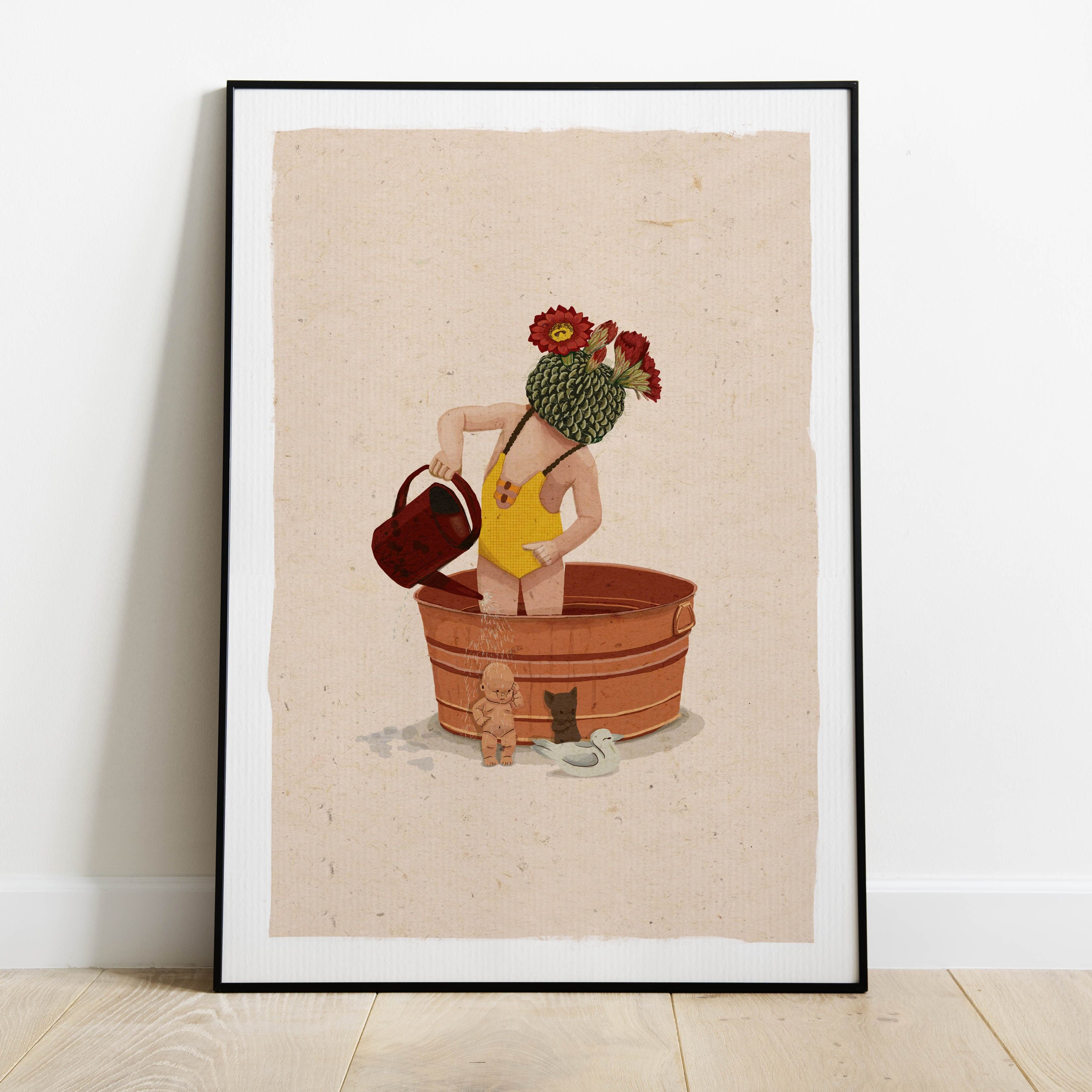 Pianta il poster del bagno