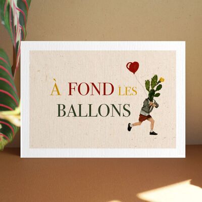 Carte A6 A fond les ballons