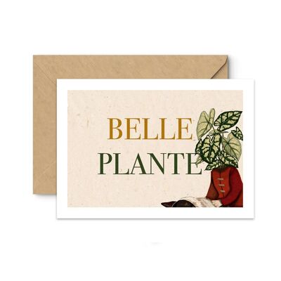 Carte A6 Belle plante