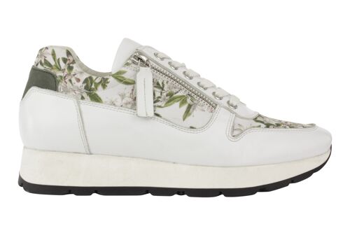 Kara Art sneaker Tak van Bloeiende Azalea wit