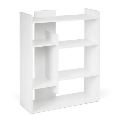 Meerveil Bookshelf, Bookcase with 4-Tier Display Shelves Modern Wooden