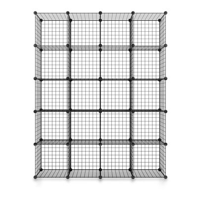 Armadio in rete metallica per camera da letto Meerveil, 20 cubi