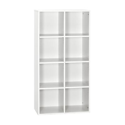 Meerveil Modern Bookcase,8 Opening Storage Cubes