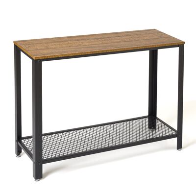 Meerveil Retro Industrial Console Table, with Non-slip Adjusted Feet