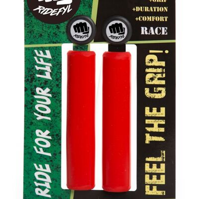 Ridefyl Race Red Mtb Grips