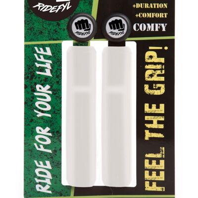 Ridefyl Comfy White Mtb Grips