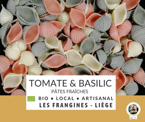 [Temporaire] Pâtes Fraîches bio Tomate & Basilic - Coquillage