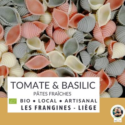 [Vorübergehend] Frische Bio-Tomaten-Basilikum-Nudeln – Muschel