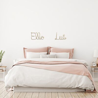 Decoración de pared - ELLE LUI - Oro