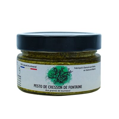 Pesto de semillas de girasol y berros