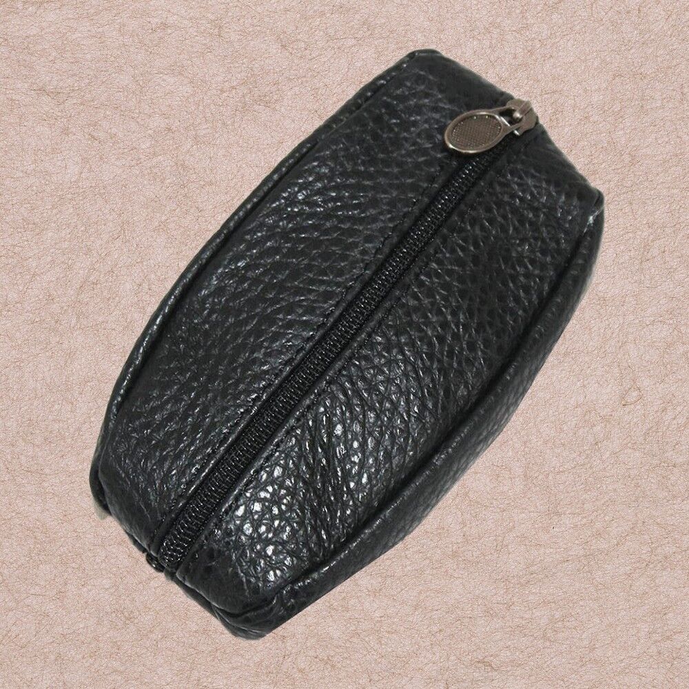 Monedero de hombre - Grano de café - Compartimentos dobles - negro