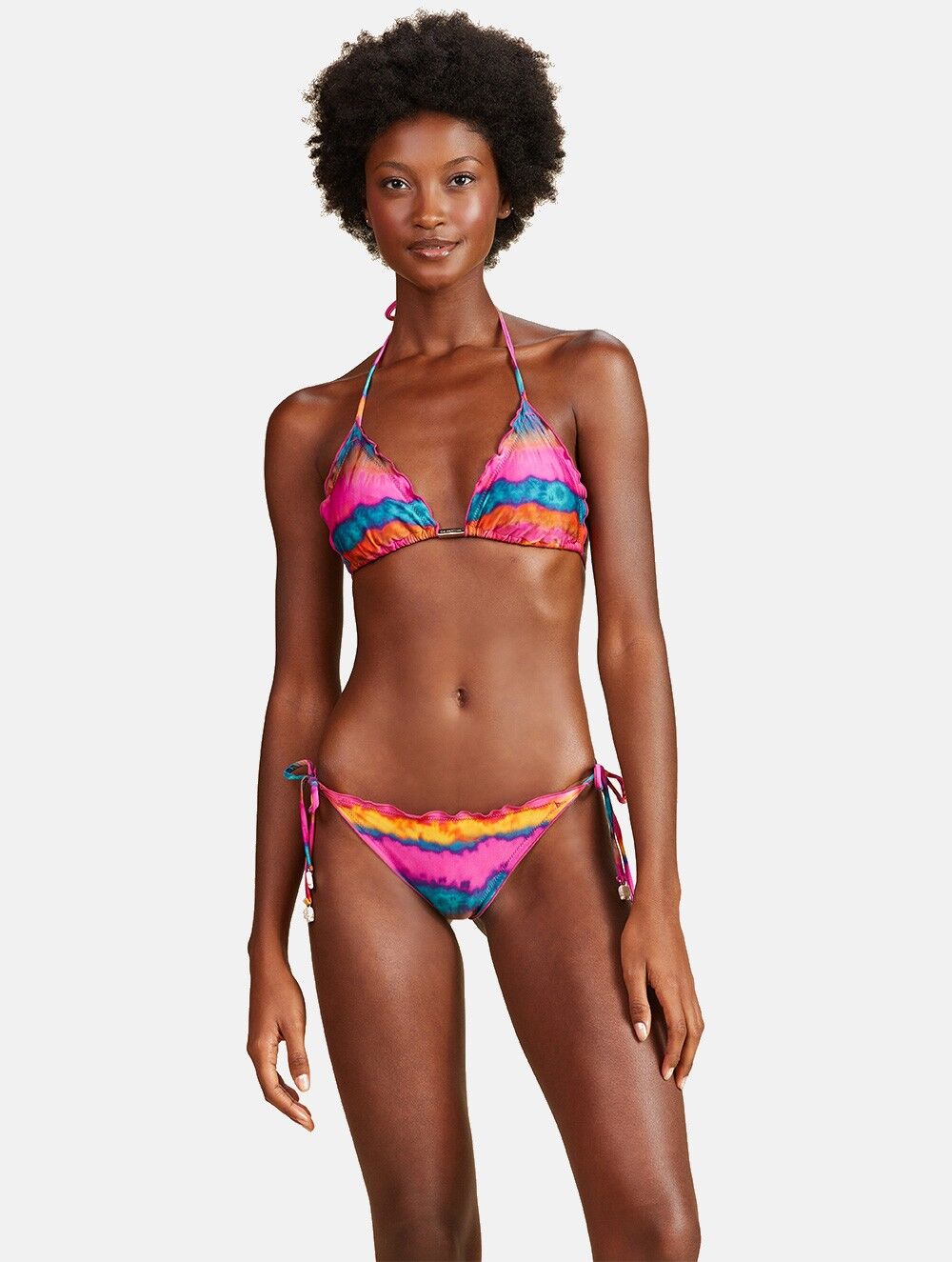 Buy wholesale TWO PIECE SET RUCHED BIKINI Goa Pink