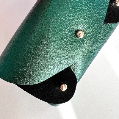 Emerald and Black Coin Purse