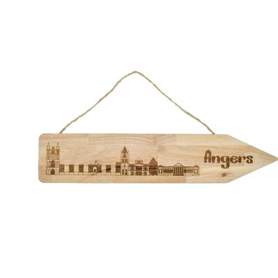 Letrero de madera Angers