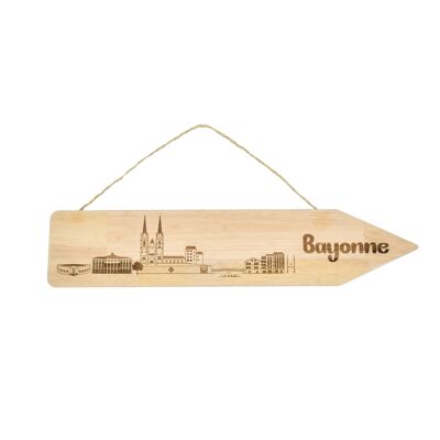 Bayonne wood sign