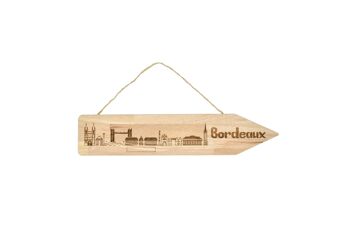 Pancarte bois Bordeaux 2