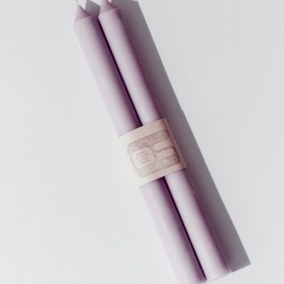 ‘Ponteilla’ candles (sold in pairs) Lilac