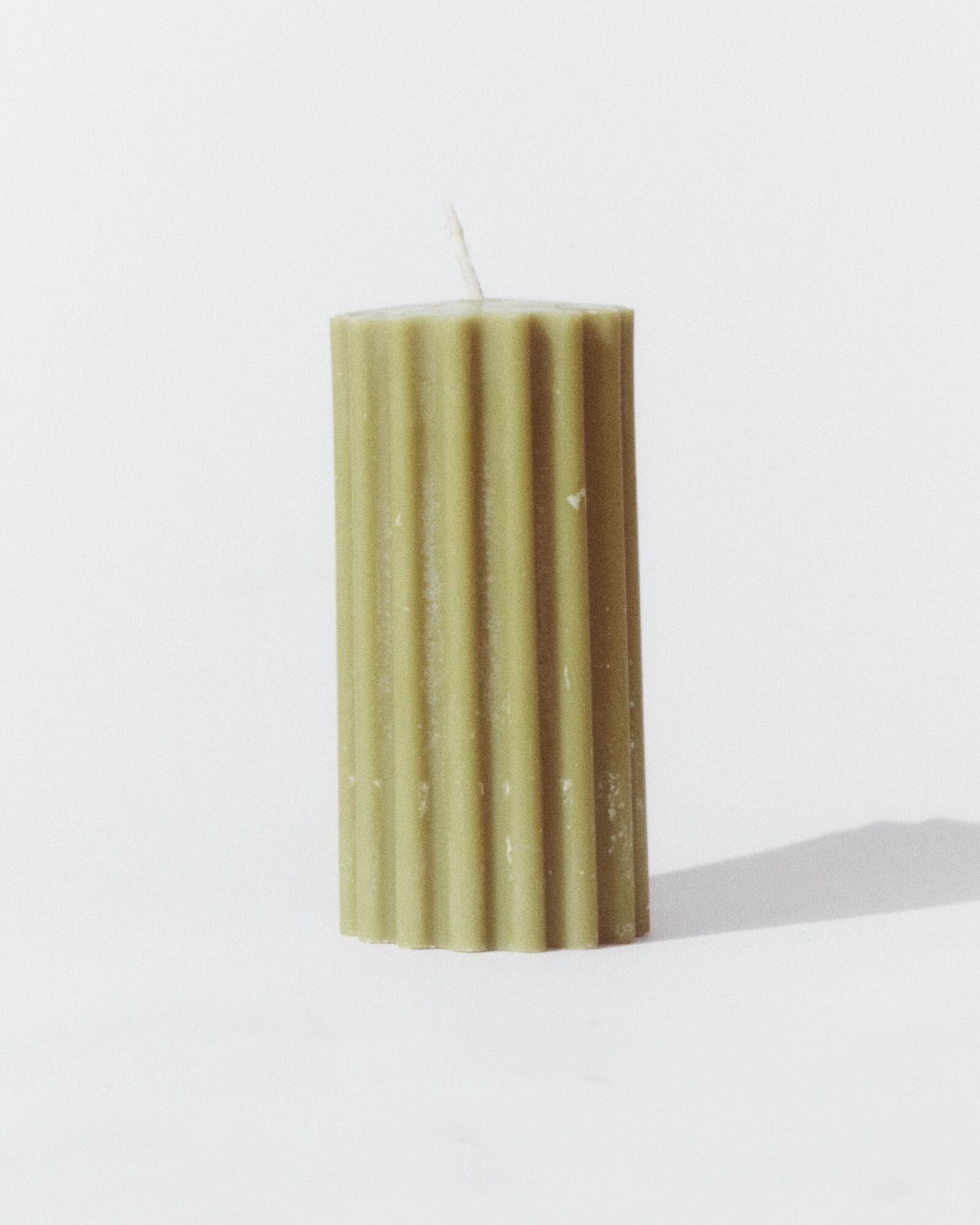 ‘Baixas’ Olive Pillar Candle
