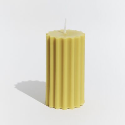 Pillar candle ‘Baixas’ Mimosa