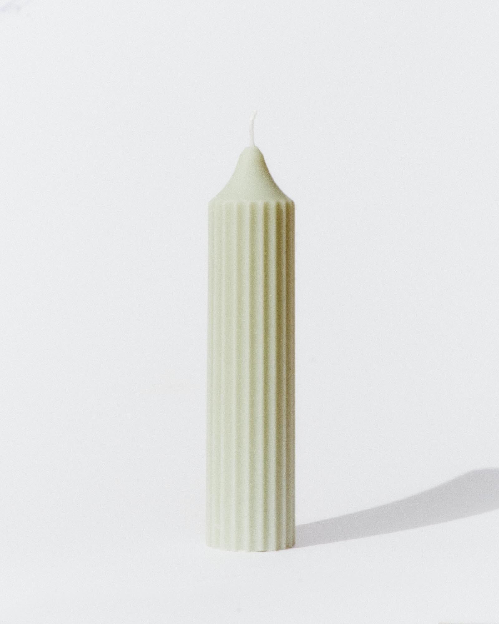 Pillar candle ‘Bages’ Green water