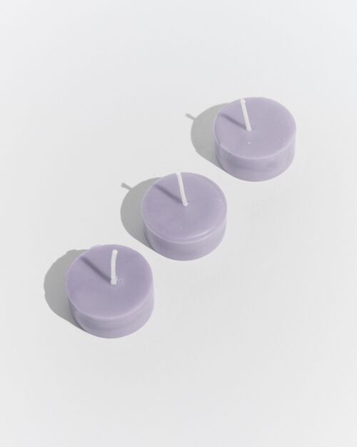 Trio de bougies chauffe-plats ‘Alenya’ Lilas