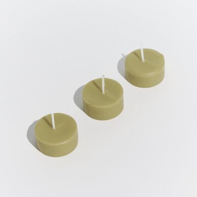 'Alenya' Olive Tea Light Trio