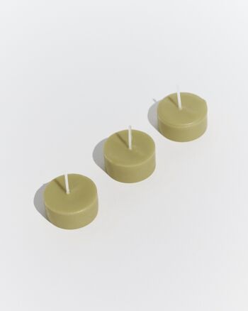 Trio de bougies chauffe-plats ‘Alenya’ Olive