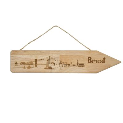 Segno di legno di Brest