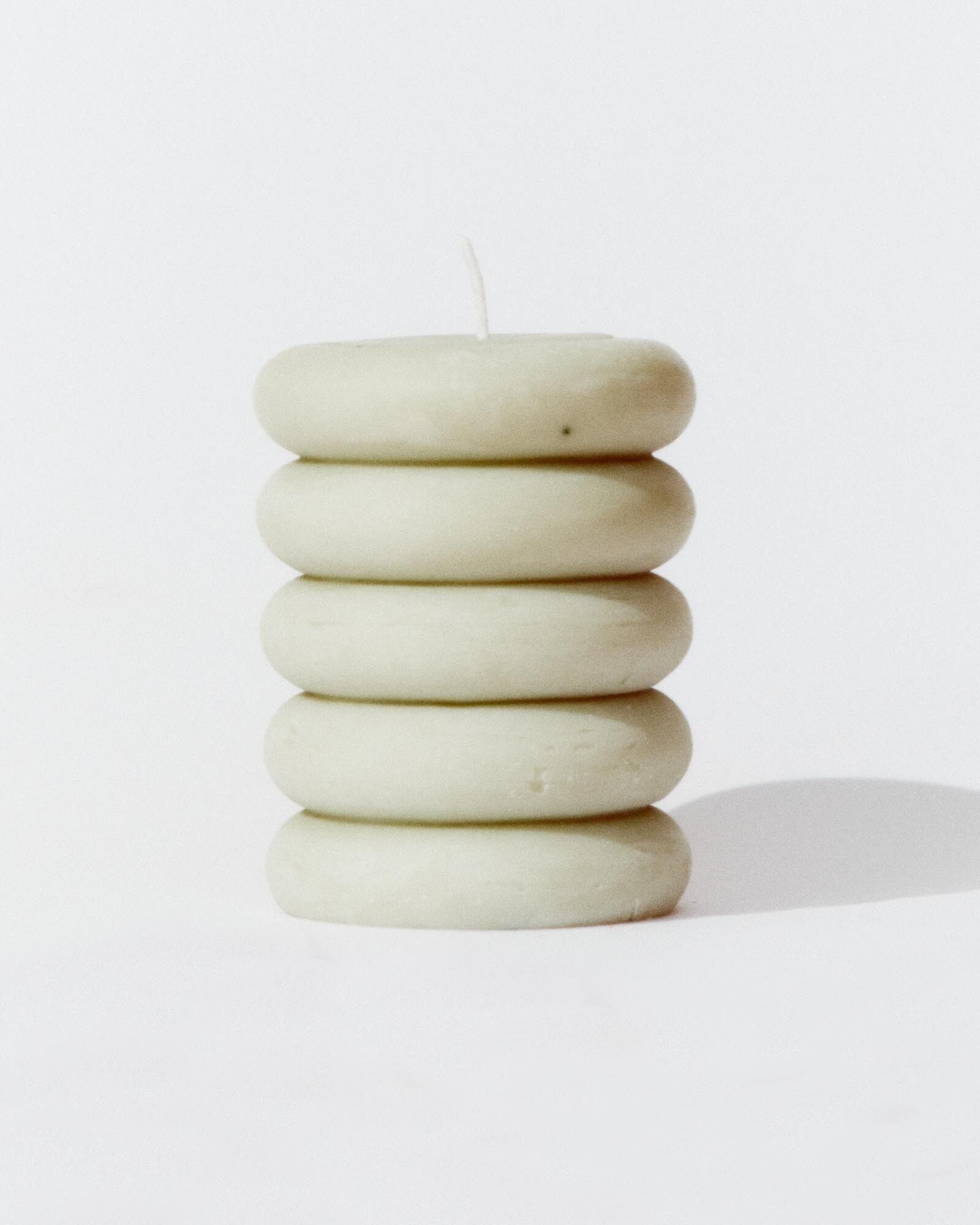 Pillar candle 'Elne' Water green