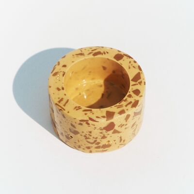 Candleholder Small Plant Pot Ocher Icles