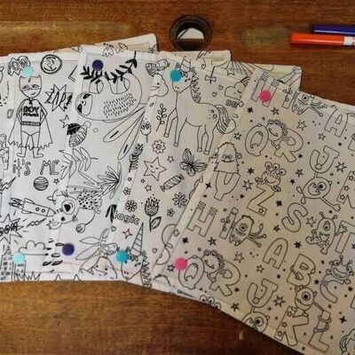 washable coloring sheet roll