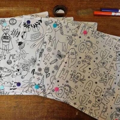washable coloring sheet roll