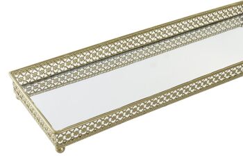 PLATEAU DECOR METAL MIROIR 29X9,5X3 ETHNIQUE 3