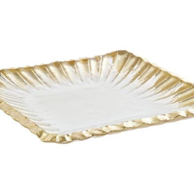 GLASS POCKET EMPTY TRAY 20X20X3