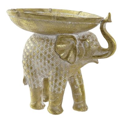 Svuota tasche in resina 15,5x26x24 elefante dorato