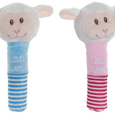 CUDDLY TOY POLYESTER 12X7X20 RATTLE 2 MOD.