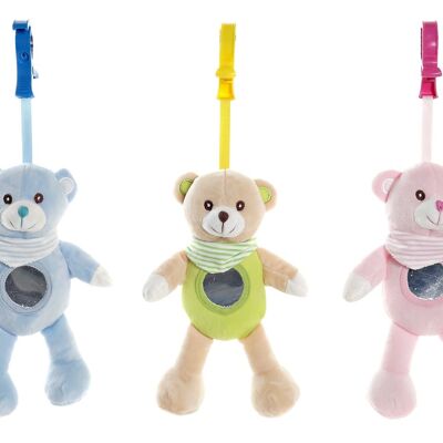 PELUCHE POLYESTER 19X7X24 OURS 3 MOD.