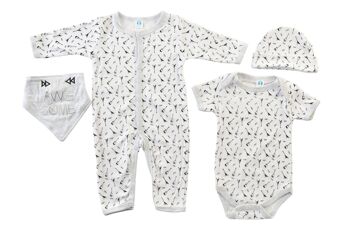 BÉBÉ SET 4 COTON 55X1X40 0-6 MOIS 2 MOD. 1