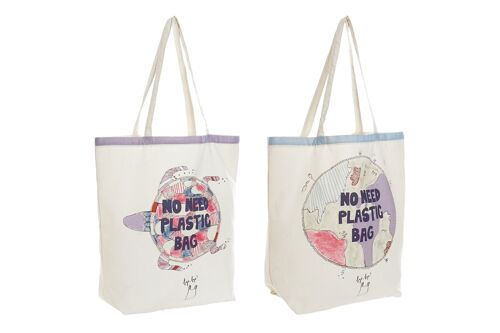 Bolsa poliester 43x15x40 no plastic world 2 surt.