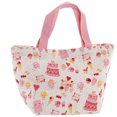 CANVAS BAG 34X14X32 SUPERSWEET PINK