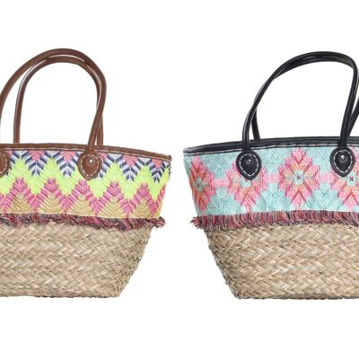 SAC EN PU SEAGRASS 56X27X30 PANIER 2 MOD BO196172196175